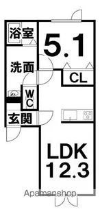西11南16AP【2階】の間取り